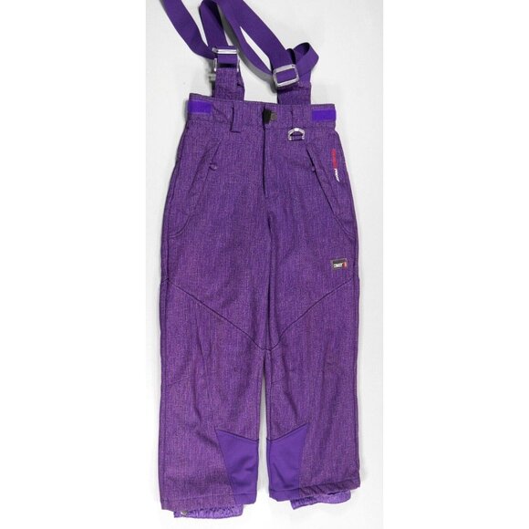 32 Degrees Other - 32 Degrees Weatherproof Girls Purple Snow Pant w Zip Off Suspenders Youth Small
